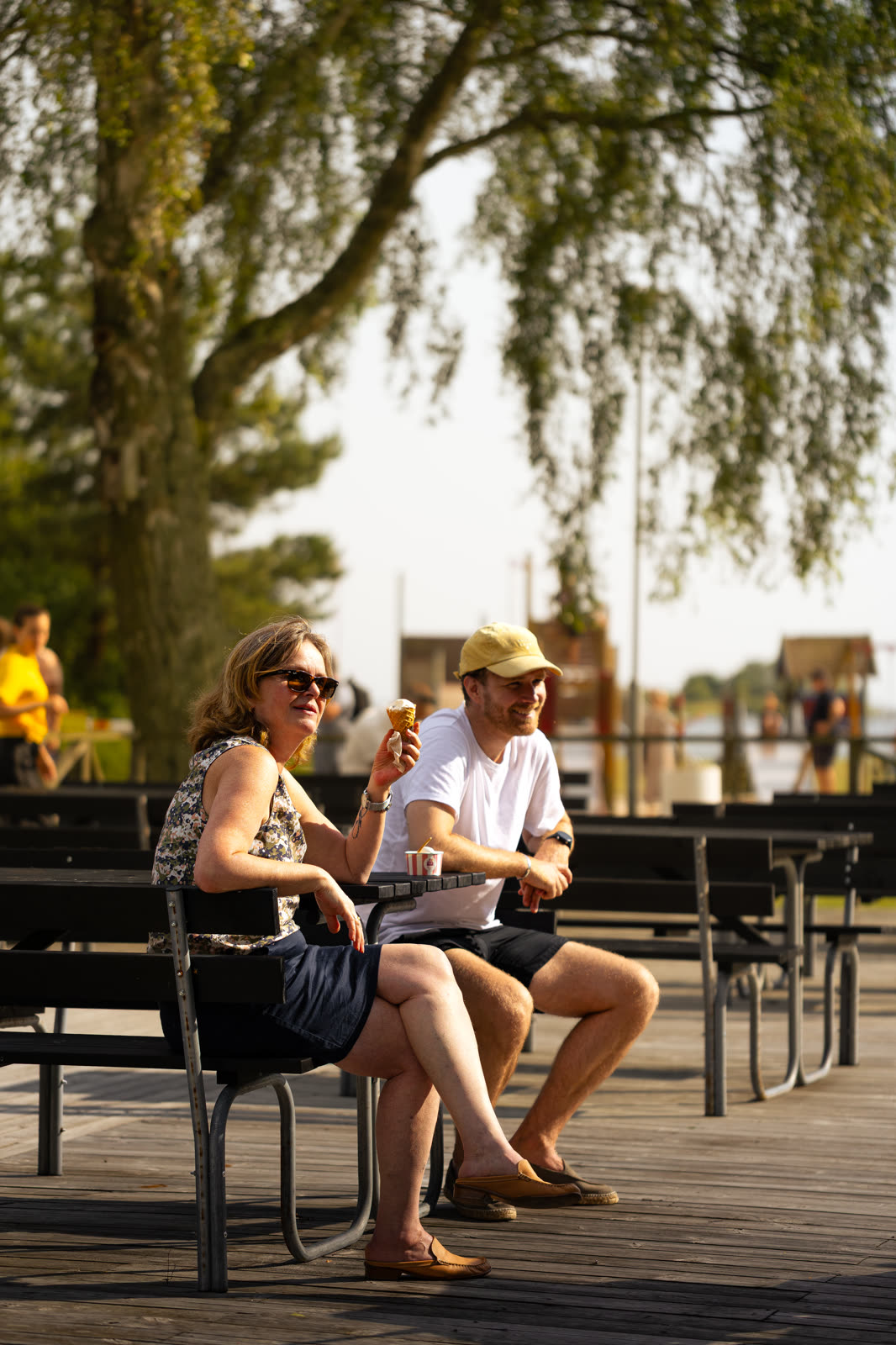 My Camping campsite landscape with sea view