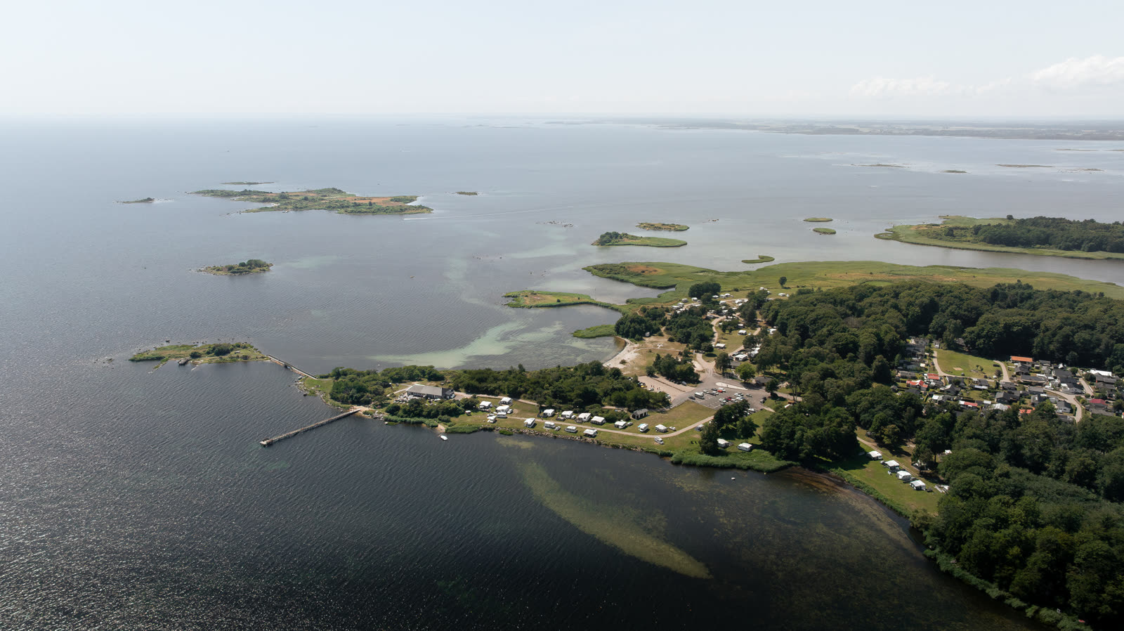 Drone view of My Camping campsite — Halen, Tredenborg or Kollevik