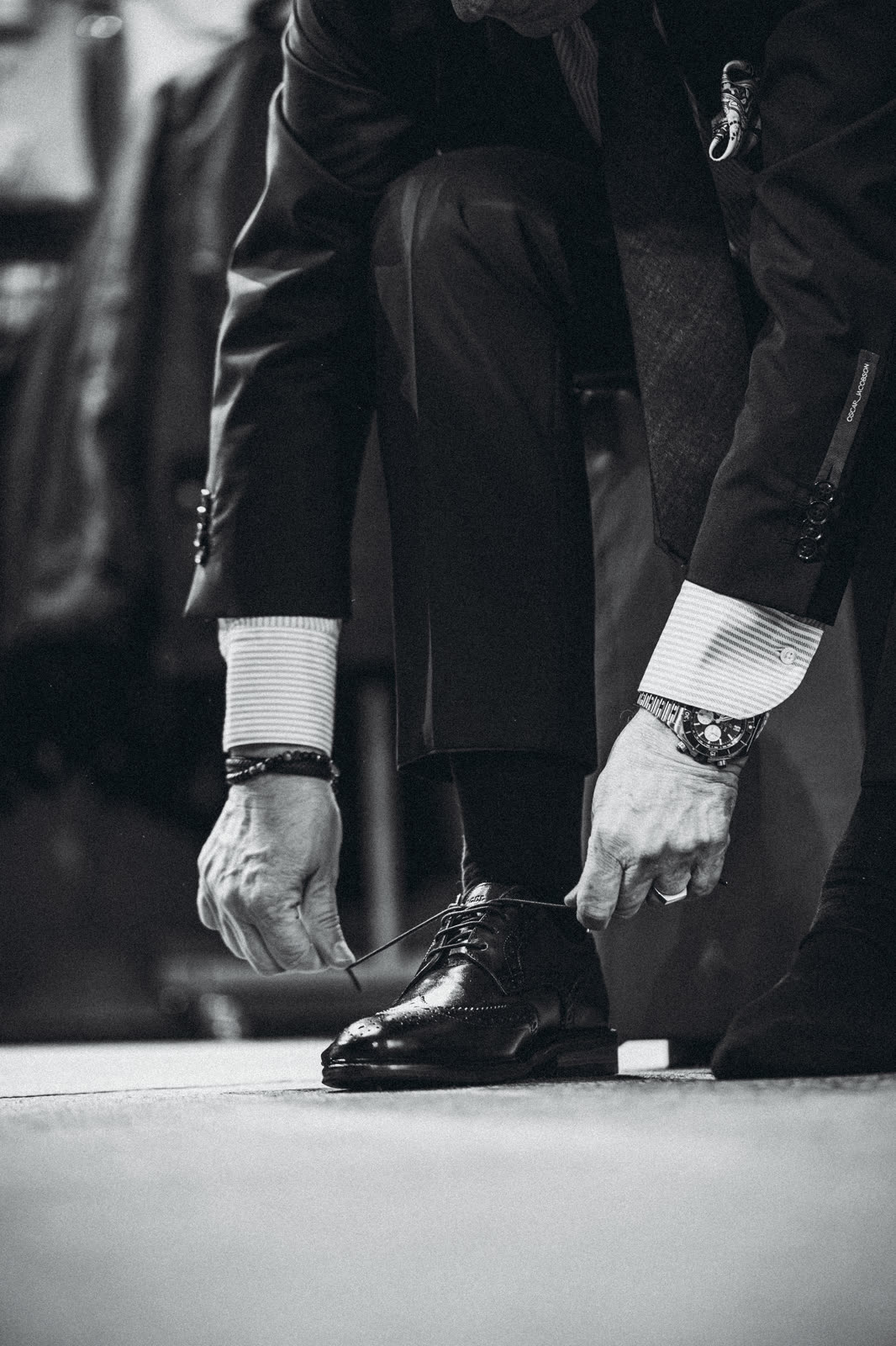 Suit and accessories detail for Danielssons Herrmode Kalmar