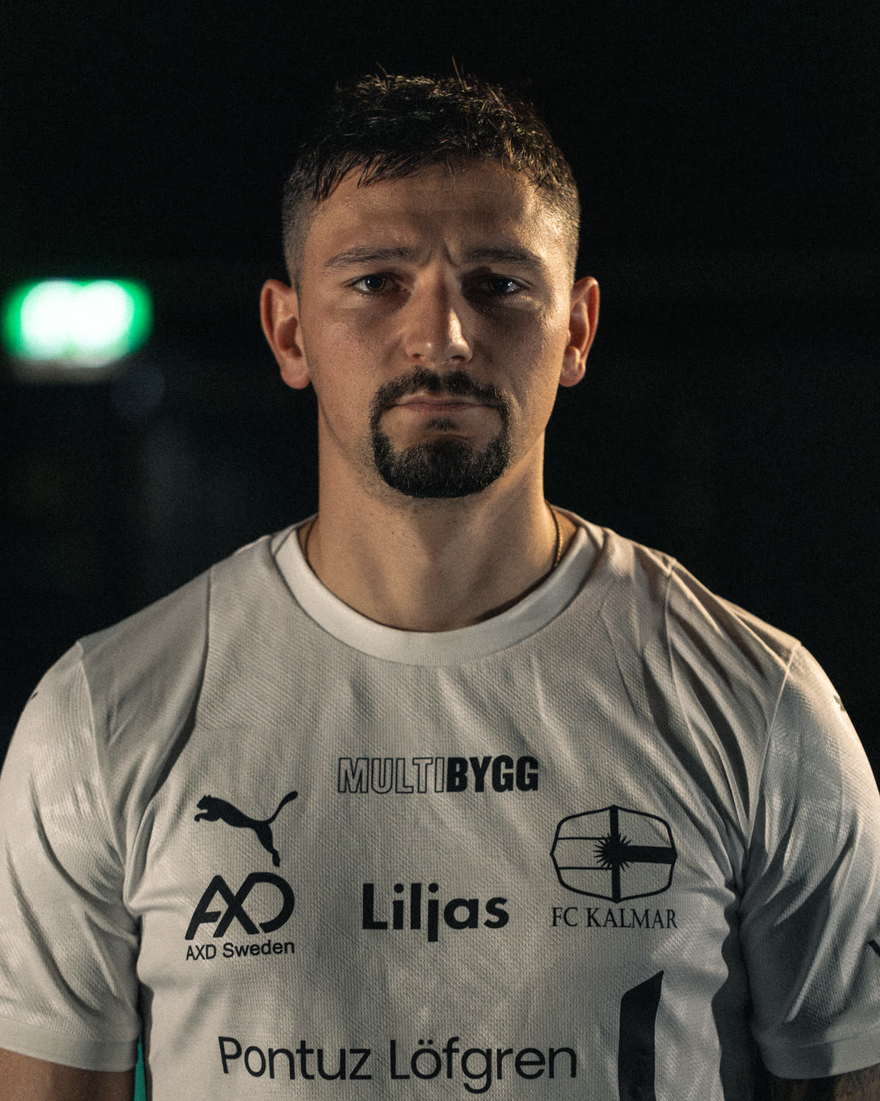 FC Kalmar futsal player portrait — Swedish champions 2026