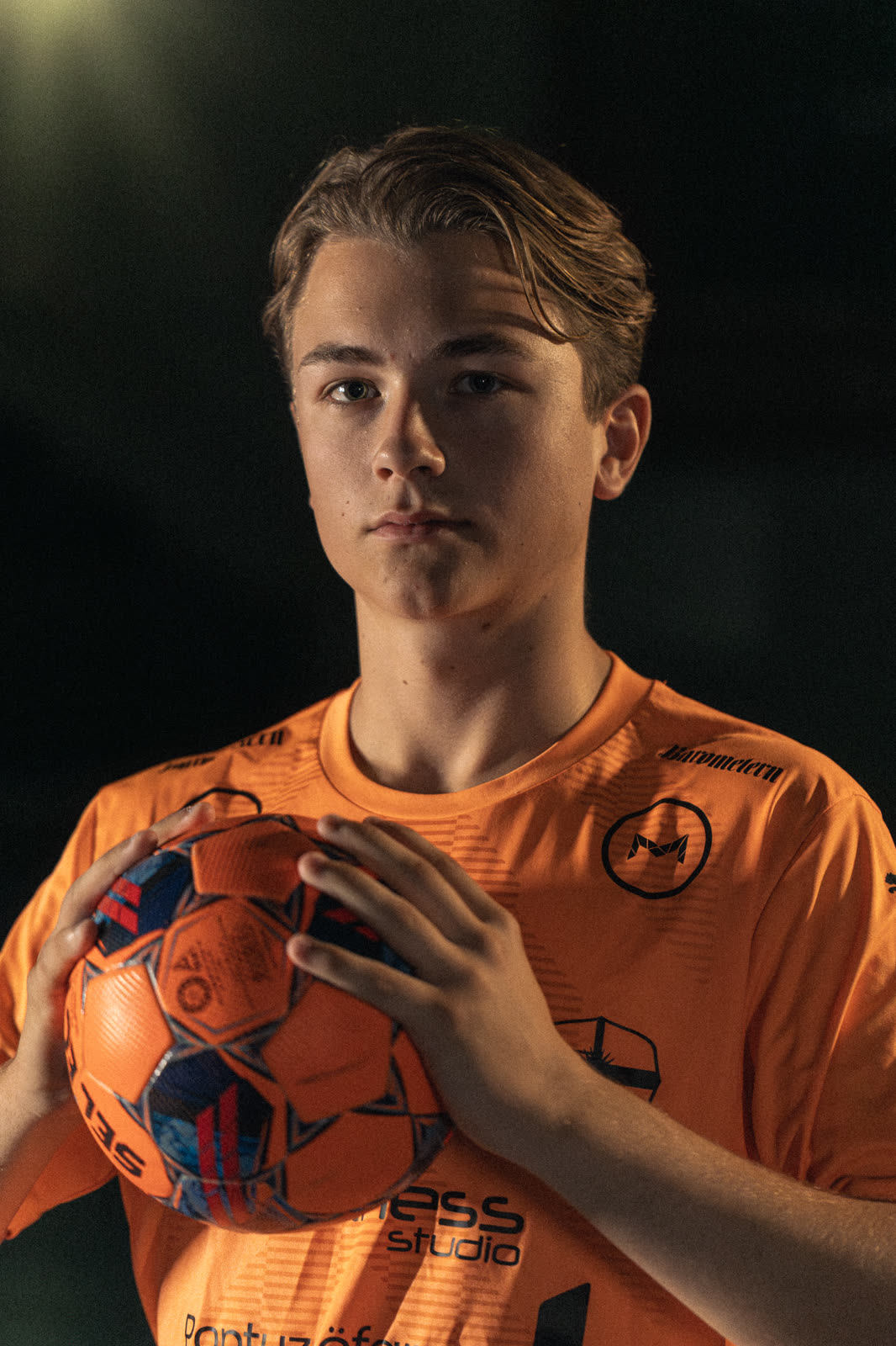 FC Kalmar futsal player portrait — SM-guld 2026 champion