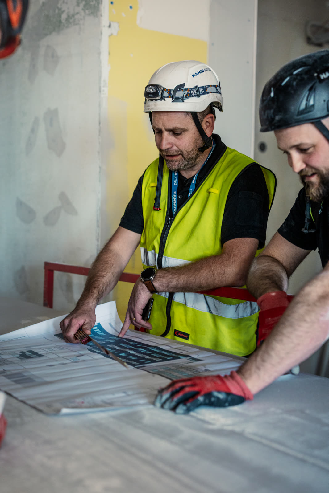 Hansa Bygg construction project in Kalmar — site detail