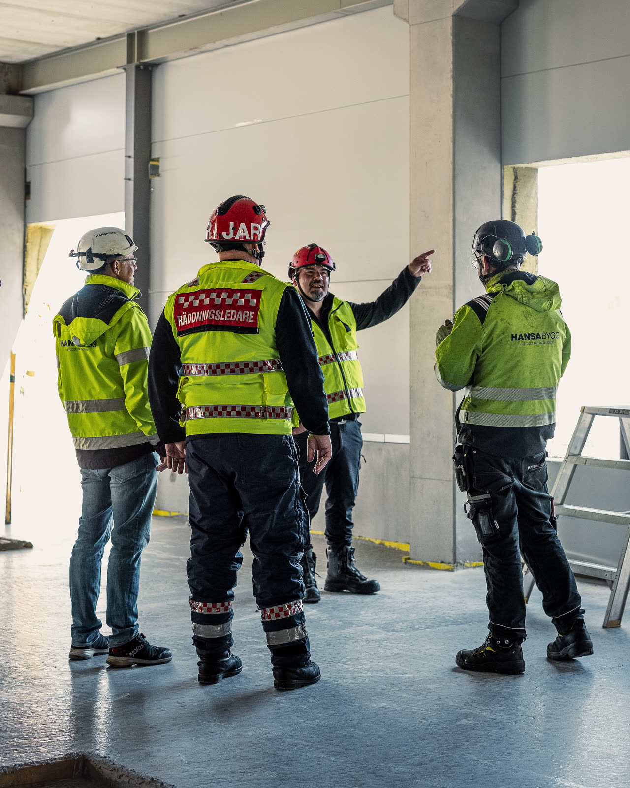 Hansa Bygg construction project in Kalmar — architectural detail