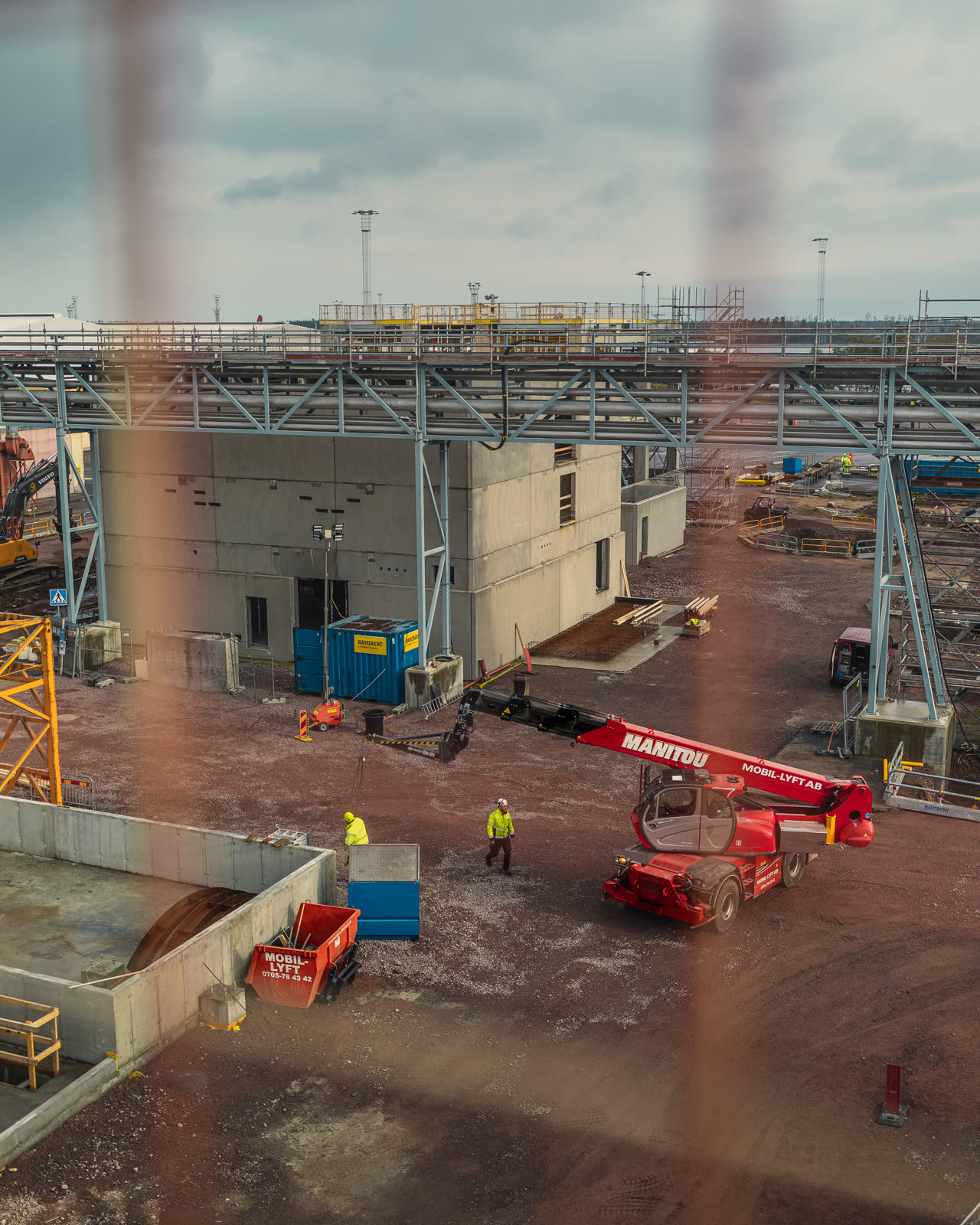 Hansa Bygg residential project in Kalmar — entrance detail