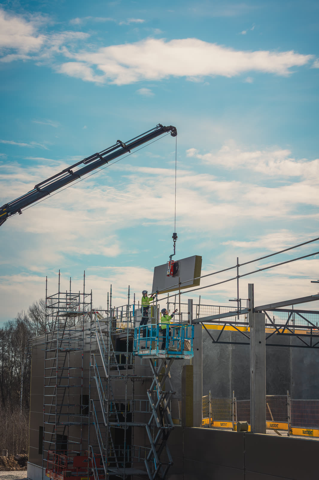 Hansa Bygg project in Kalmar — architecture close-up