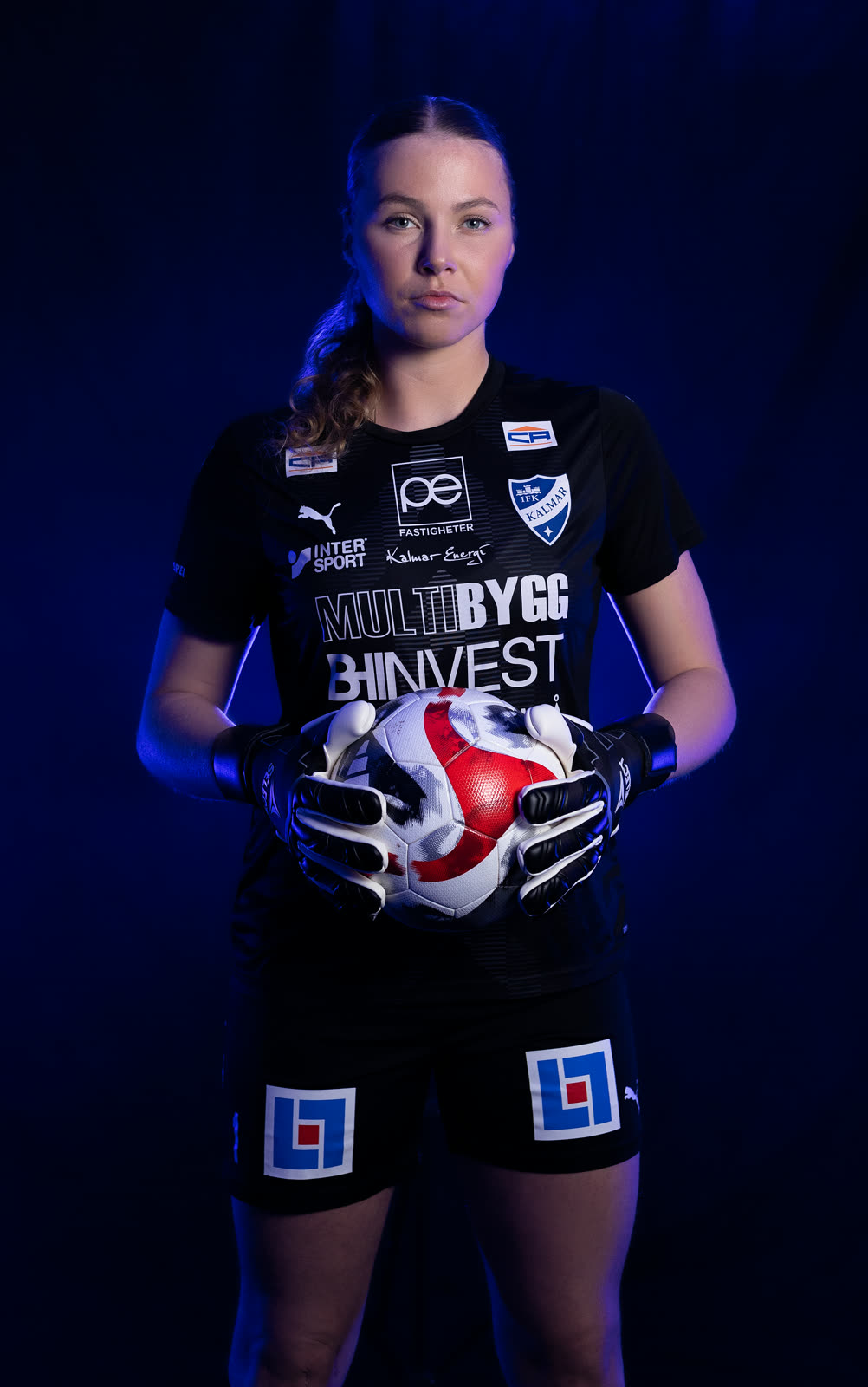 IFK Kalmar football player portrait in team kit