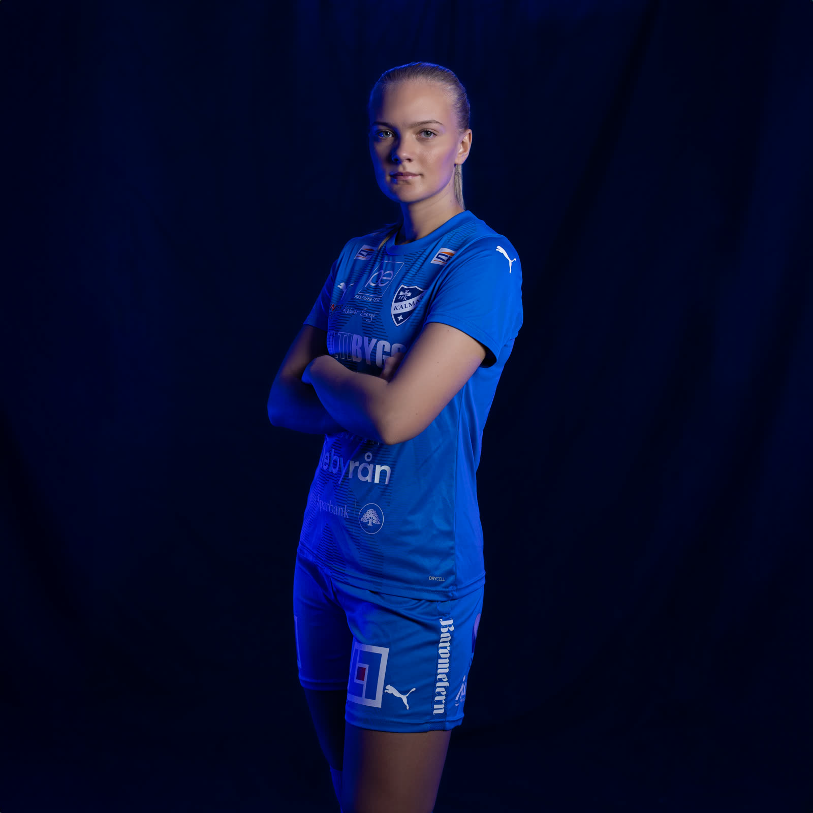 Kajsa, IFK Kalmar football player — studio portrait