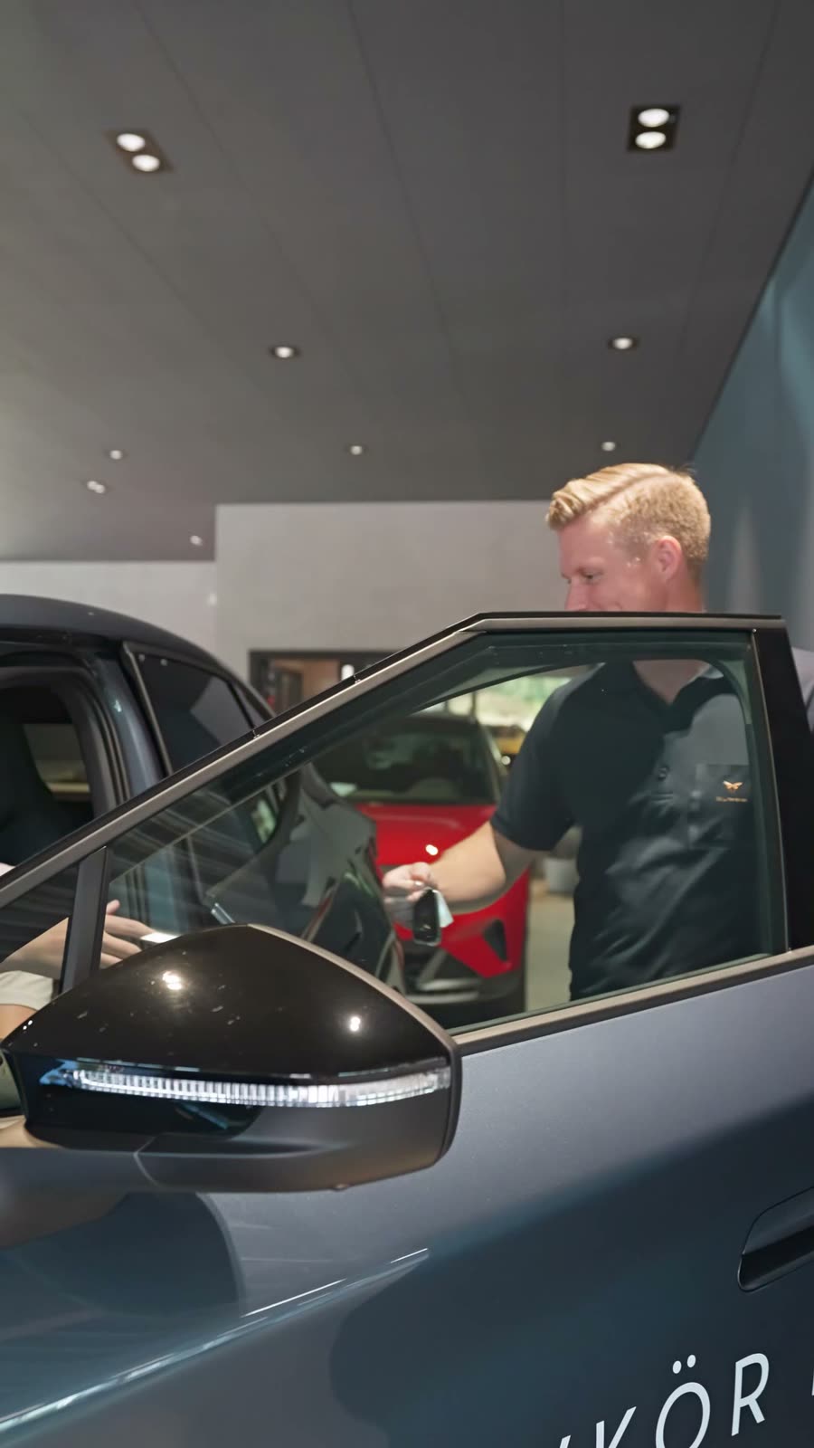 Cupra Tavascan electric SUV at Cupra Kalmar dealership