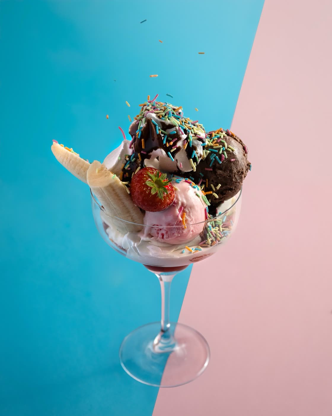 Stacked mortadella ciabatta sandwich with rocket and tomato, Togo Kalmar menu photography