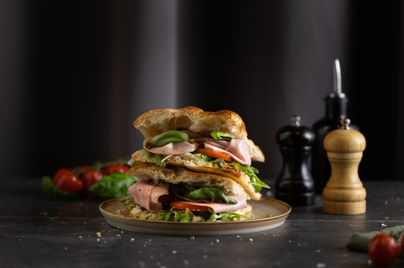 Bubble waffle cone with ice cream, marshmallows and chocolate sauce, Togo Kalmar dessert